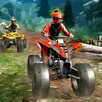 ATV Offroad Quad Bisiklet Tepe Yarışı Çılgınlığı