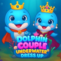 dolphin_couple_underwater_dress_up ហ្គេម