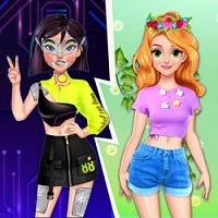 პრინცესები ციფრული რობოტები vs ბუნება