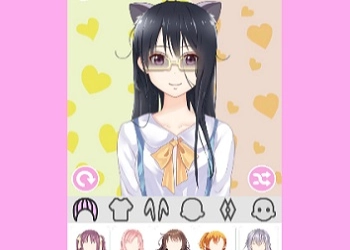 แต่งตัวให้กับสาวการ์ตูนญี่ปุ่นน่ารัก ภาพหน้าจอของเกม