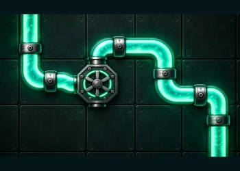Glowline-Rohre Spiel-Screenshot
