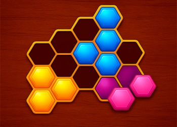 Hexa blok: Včelí buňky snímek obrazovky hry