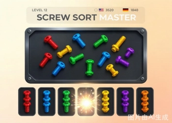 Schrauben-Sortier-Meister Spiel-Screenshot