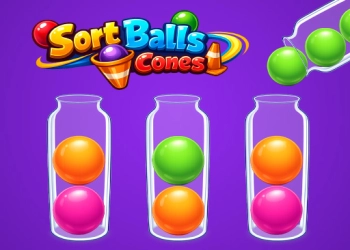 จัดเรียงลูกบอล - กรวย ภาพหน้าจอของเกม
