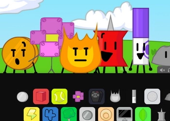 Спрунки x BFDI тоглоомын дэлгэцийн агшин