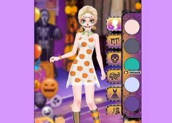 ការចាក់ស្លៀកឯកសារខHalloween នៅតែស្រស់ស្អាត រូបថតអេក្រង់ហ្គេម