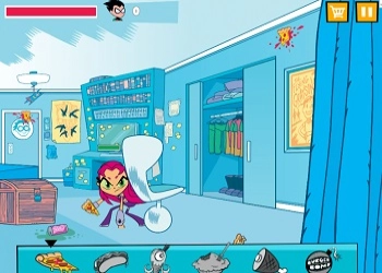 ТTeen Titans Go! Игры: Бой с едой скриншот игры