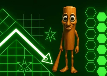 Tung Tung Sahur v Geometry Dash snímek obrazovky hry